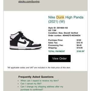 Nike Dunk High Panda